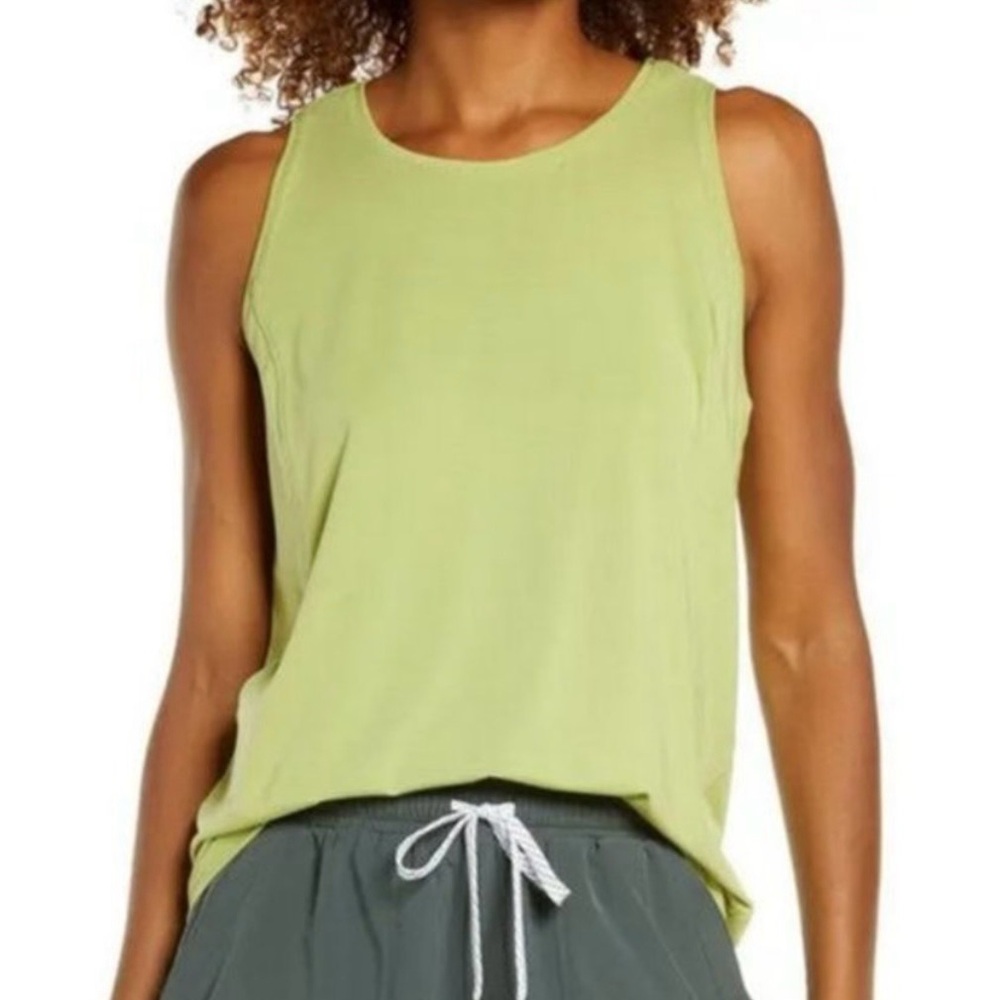 Z BY ZELLA Green Stem Energy Seamless Tank Active Workout Racerback Top Size XS‎
